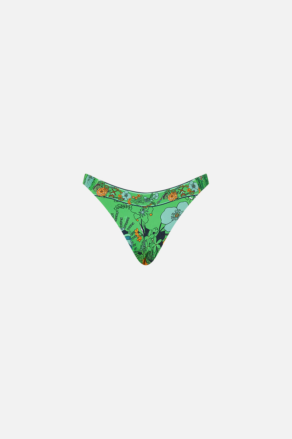 CAMILLA green elastic side pant in Good Vibes Generation