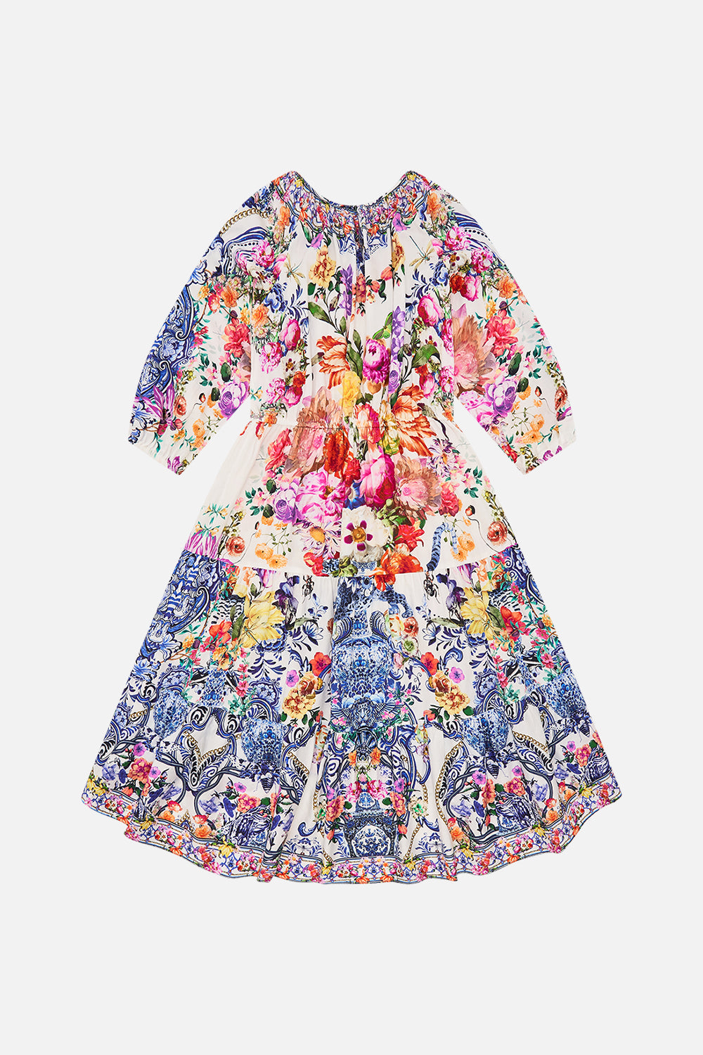 Back product view Milla By CAMILLA kids dress in Dutch is Life print 