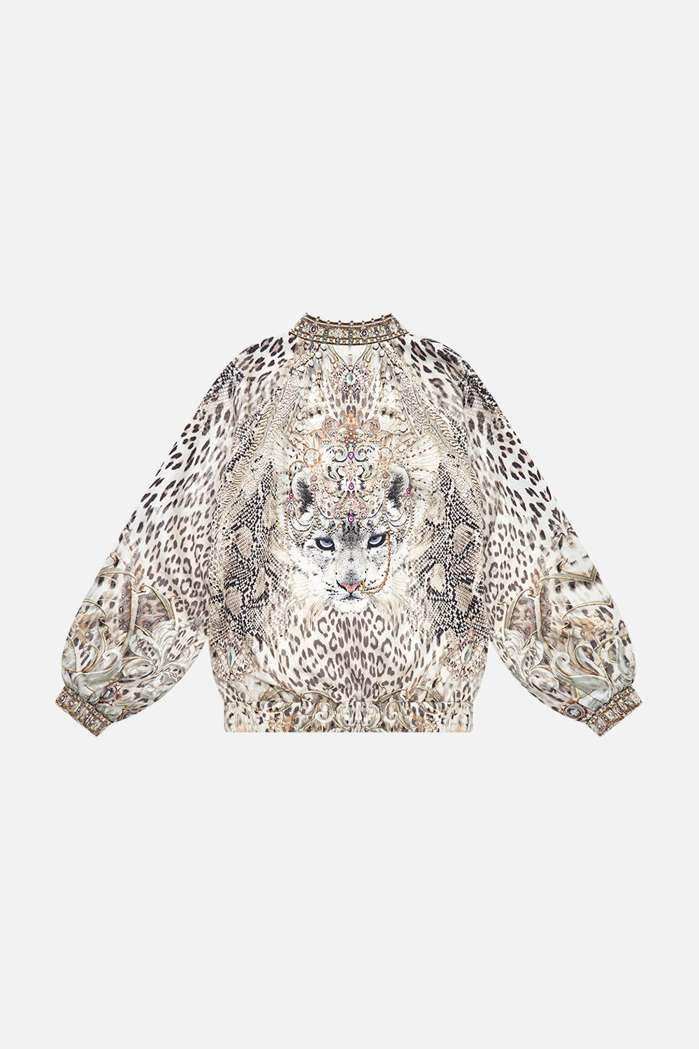 Milla by CAMILLA kids bomber jacket in Looking Glass Houses print