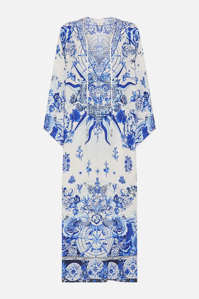 PIERCED V NECK KAFTAN THE IMPERIAL GATE