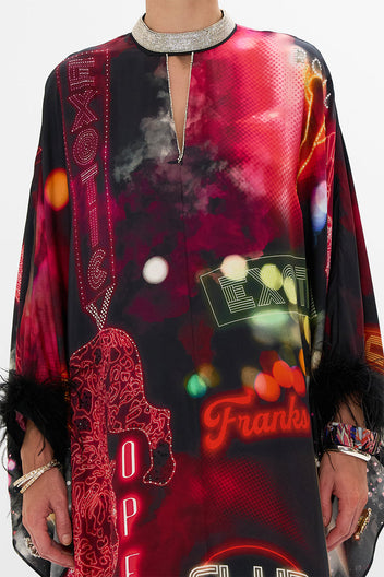 KAFTAN WITH HIGH COLLAR STAND SEVEN DAY WEEKEND