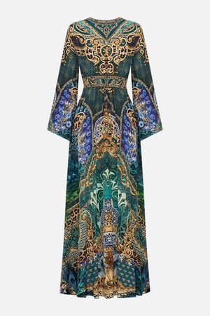 KIMONO SLEEVE DRESS WITH SHIRRING DETAIL NAVÀS NOUVEAU