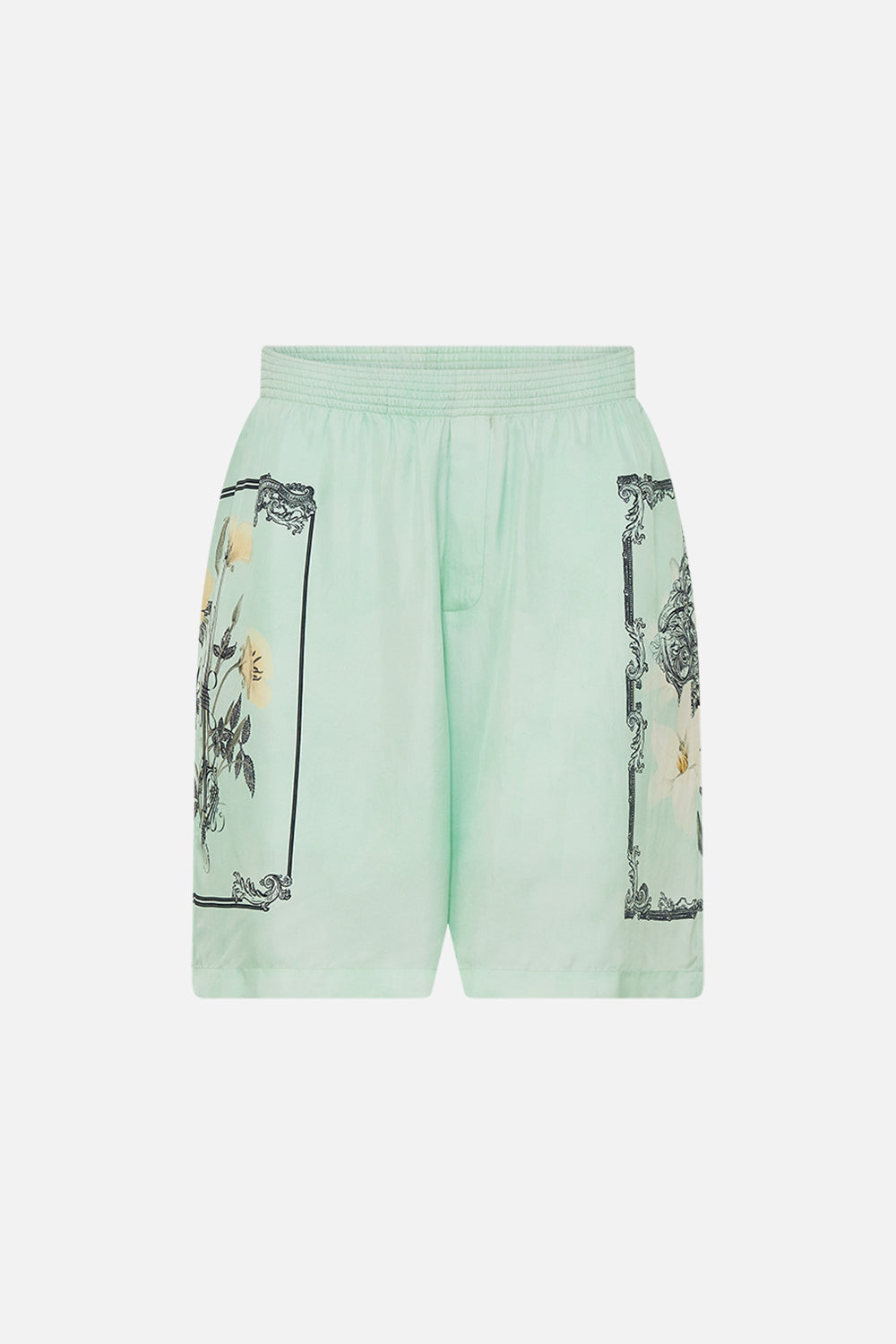 CAMILLA floral baggy mid length walk short in Petal Promise Land