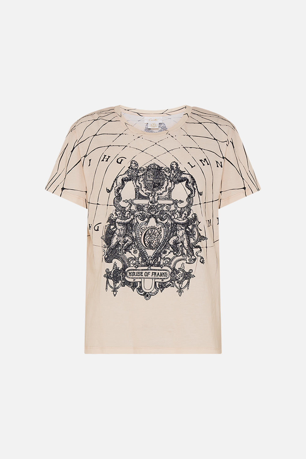CAMILLA embellished t shirt in Etched Into Eternity print