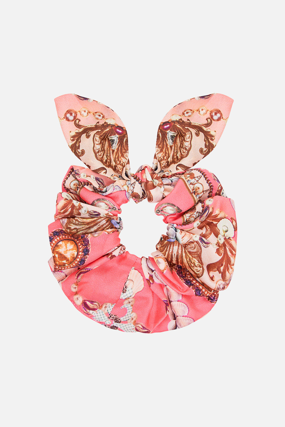 CAMILLA pink scrunchie in Shell Games
