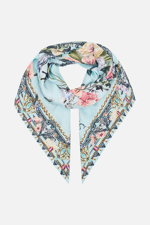 CAMILLA floral silk scarf in Petal Promiseland print 