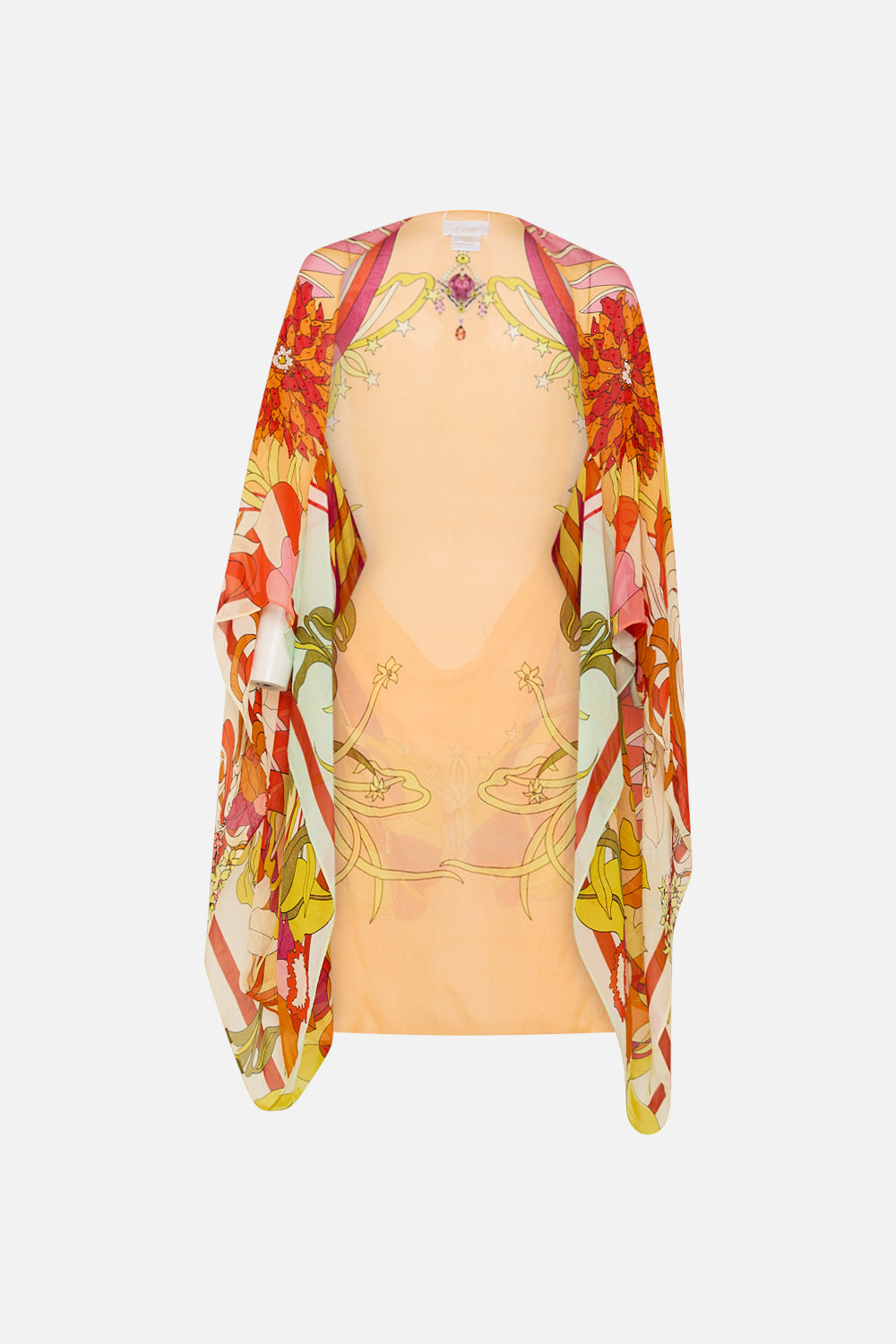 CAMILLA floral silk shrug in The Flower Child Society