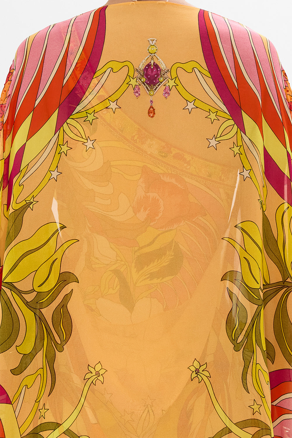 CAMILLA floral silk shrug in The Flower Child Society