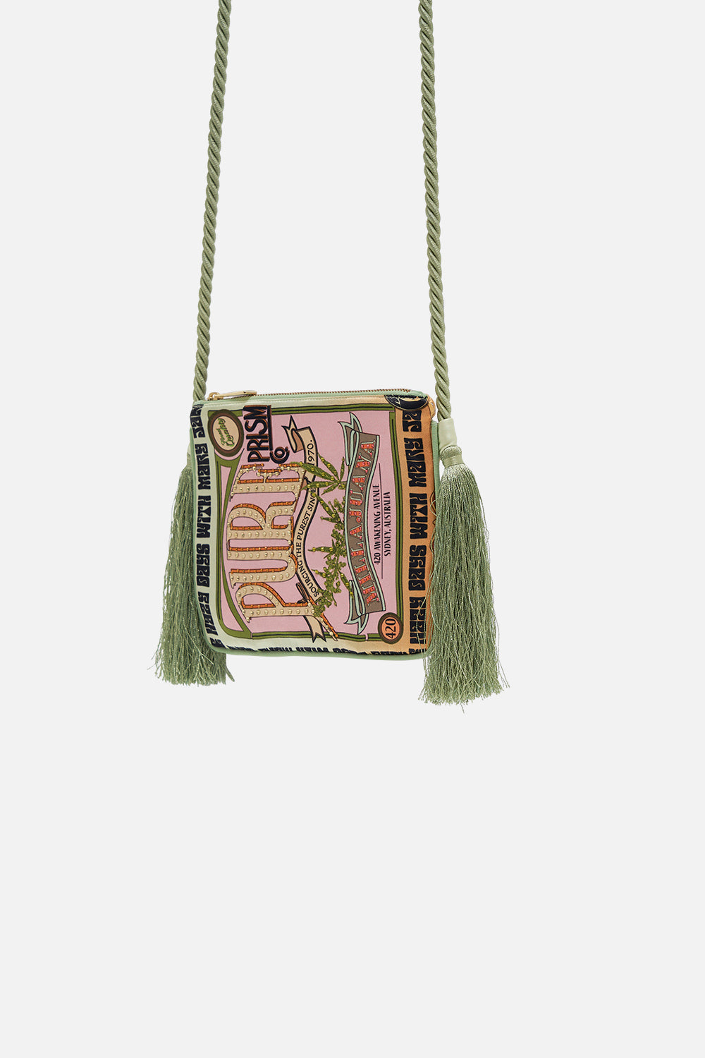 CAMILLA small cross body bag in Lets Chase Rainbows print
