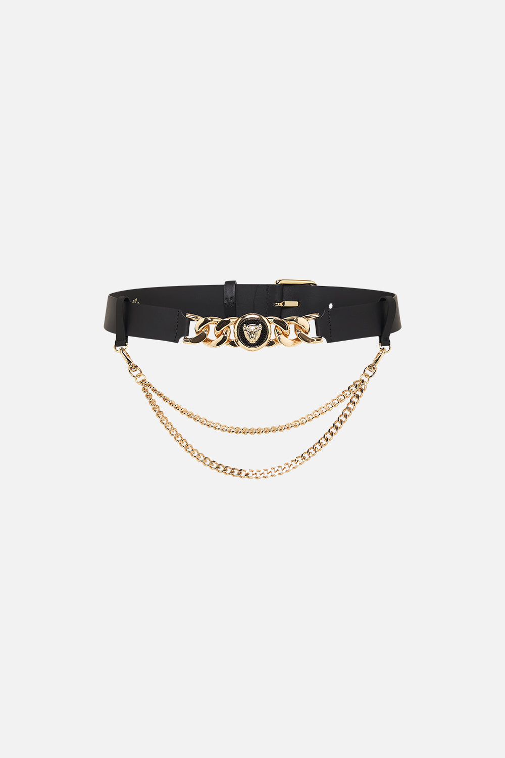 CAMILLA black leather belt