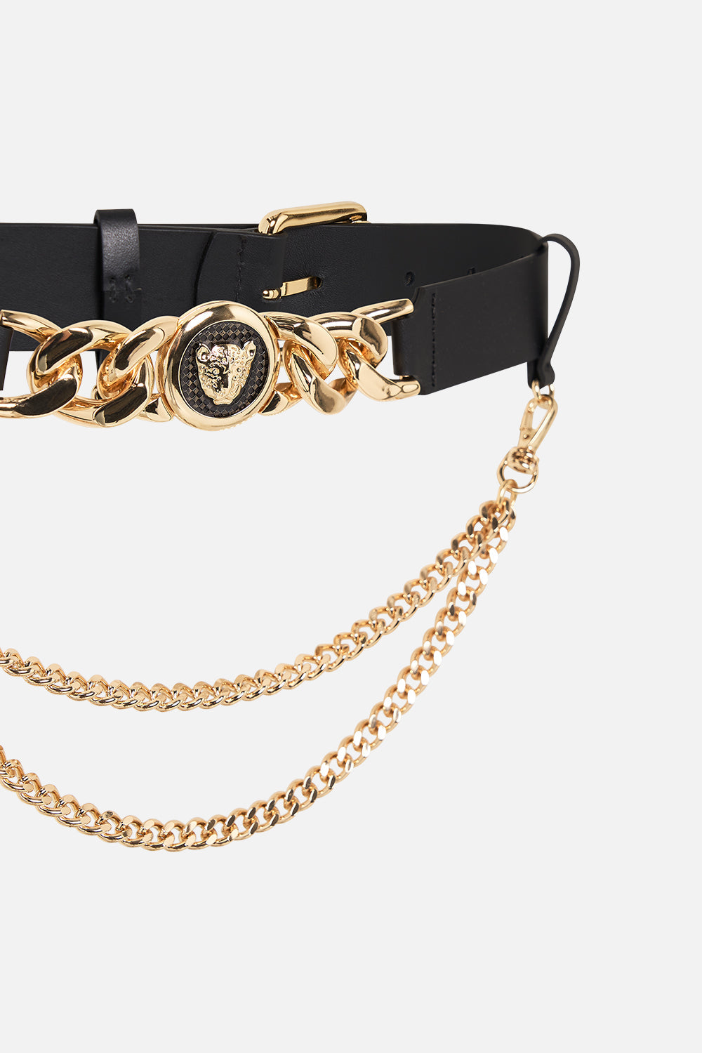 CAMILLA black leather belt