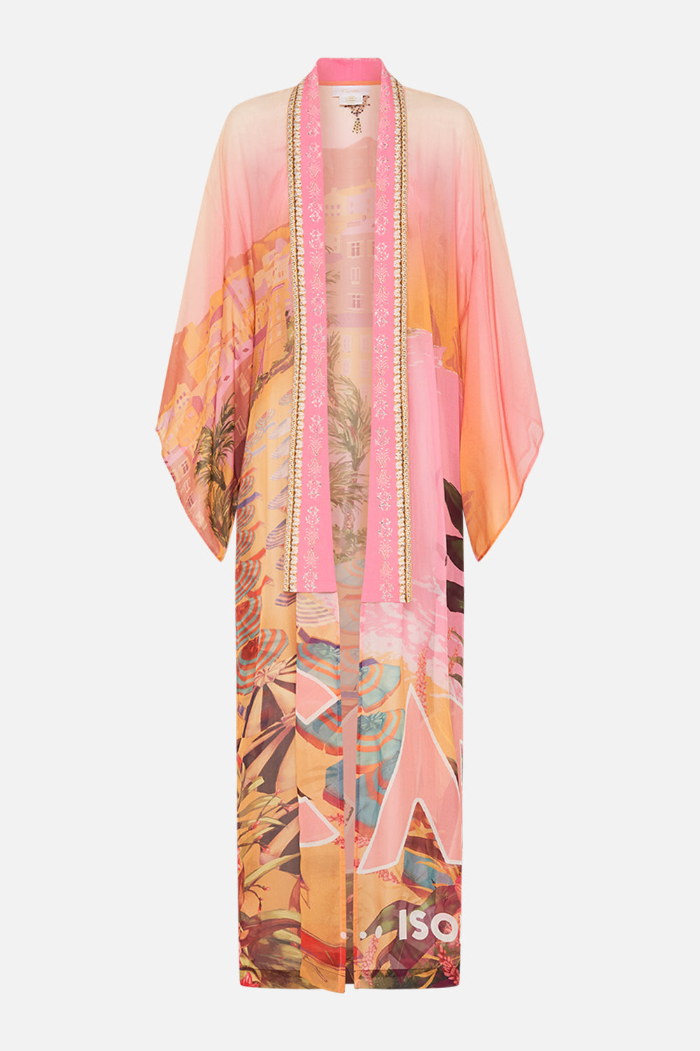 CAMILLA silk kimono in Capri Me print