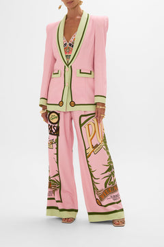 CAMILLA printed blazer in Lets Chase Rainbows print