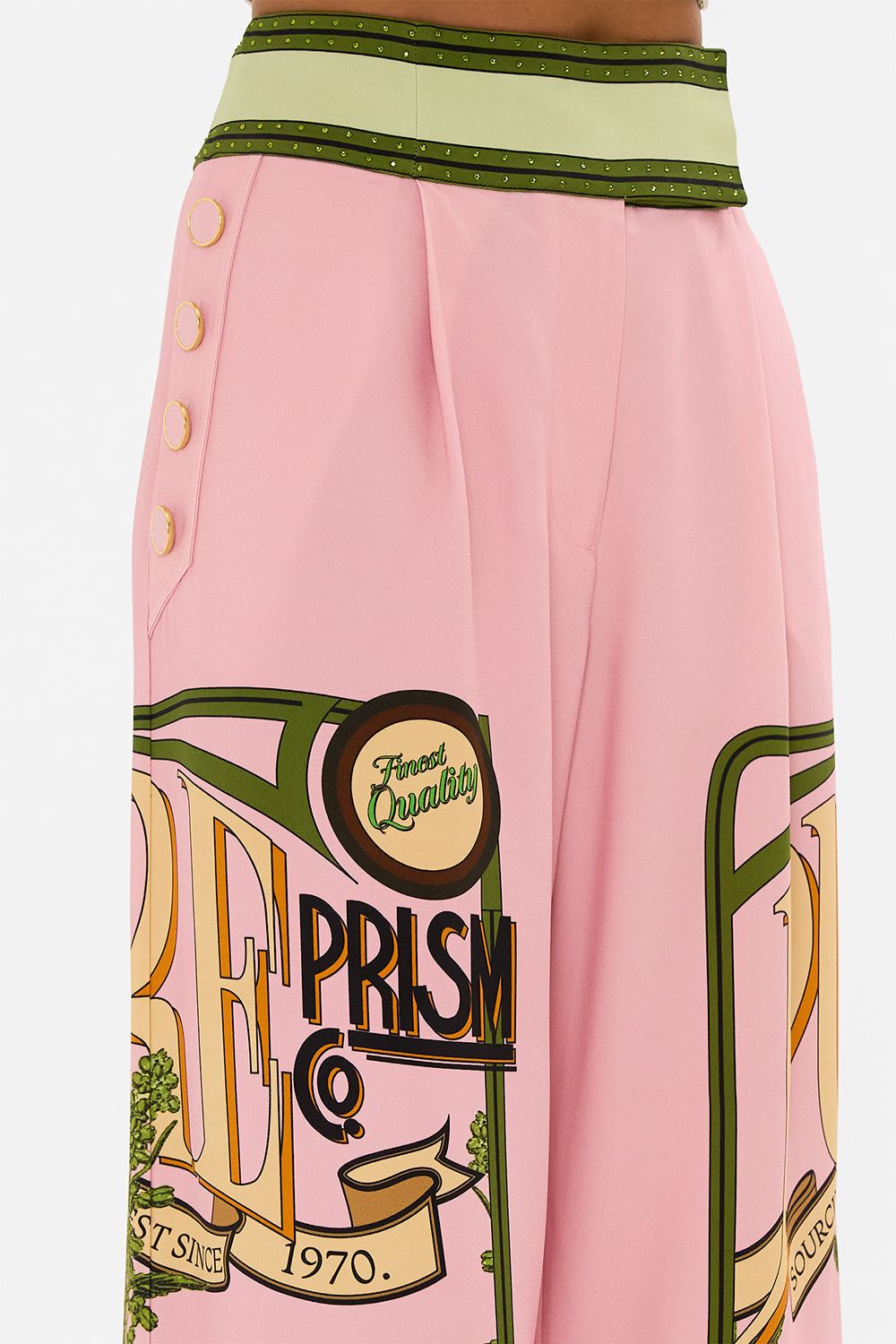 CAMILLA wide leg pants in Lets Chase Rainbows print 