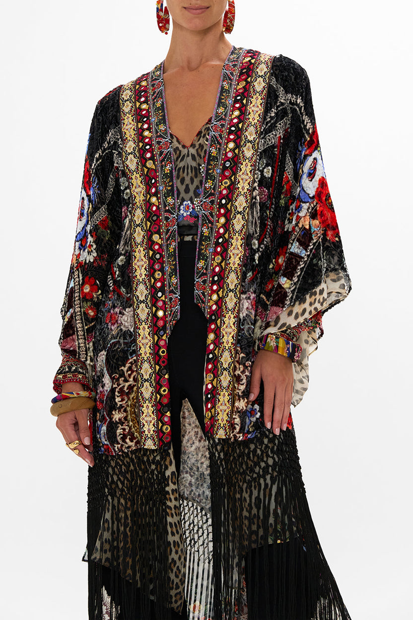 KIMONO WITH LONG UNDERLAYER STAR GIRL main image 0