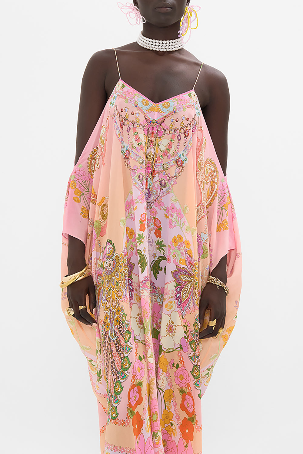 CAMILLA kaftan in Clever Clogs print