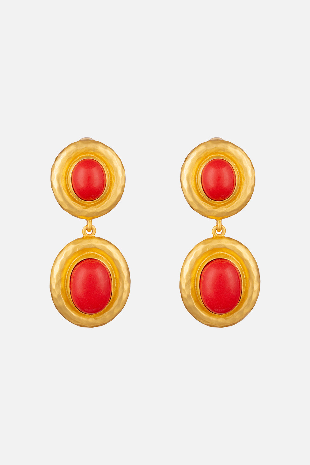 CAMILLA red coral earrings