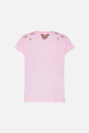 SLIM FIT ROUND NECK T-SHIRT - PINK MINNIE MOUSE MAGIC