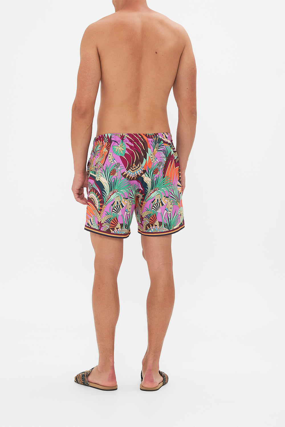 Hotel Franks By CAMILLA Tailored Swim Short in Giza Goddess print.