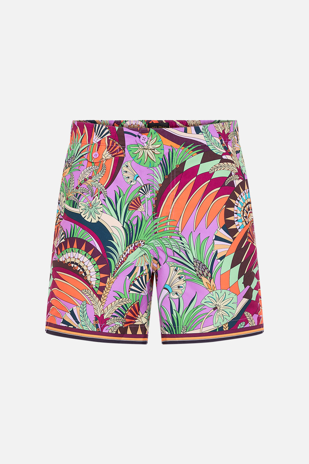Hotel Franks By CAMILLA Tailored Swim Short in Giza Goddess print.