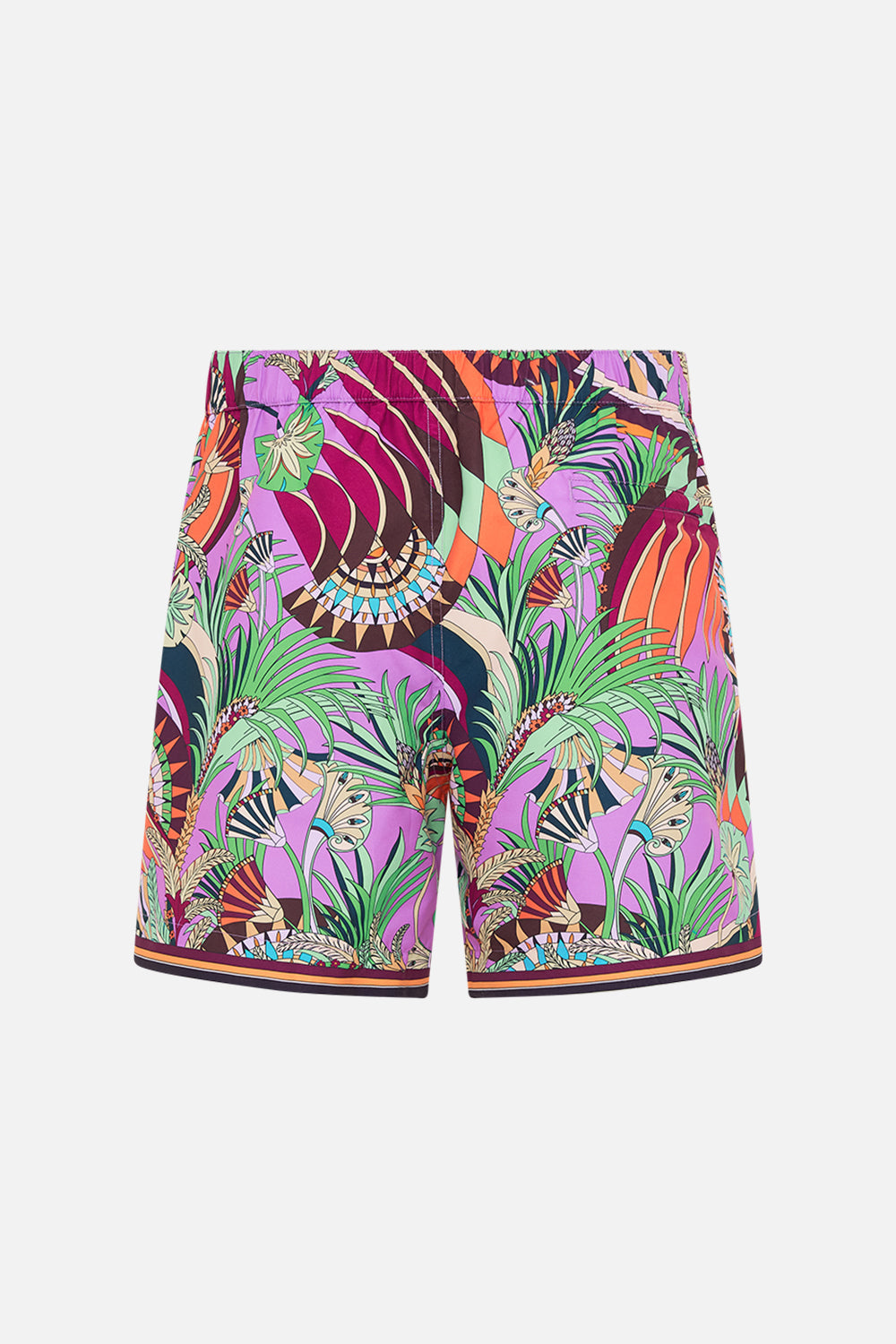 Hotel Franks By CAMILLA Tailored Swim Short in Giza Goddess print.
