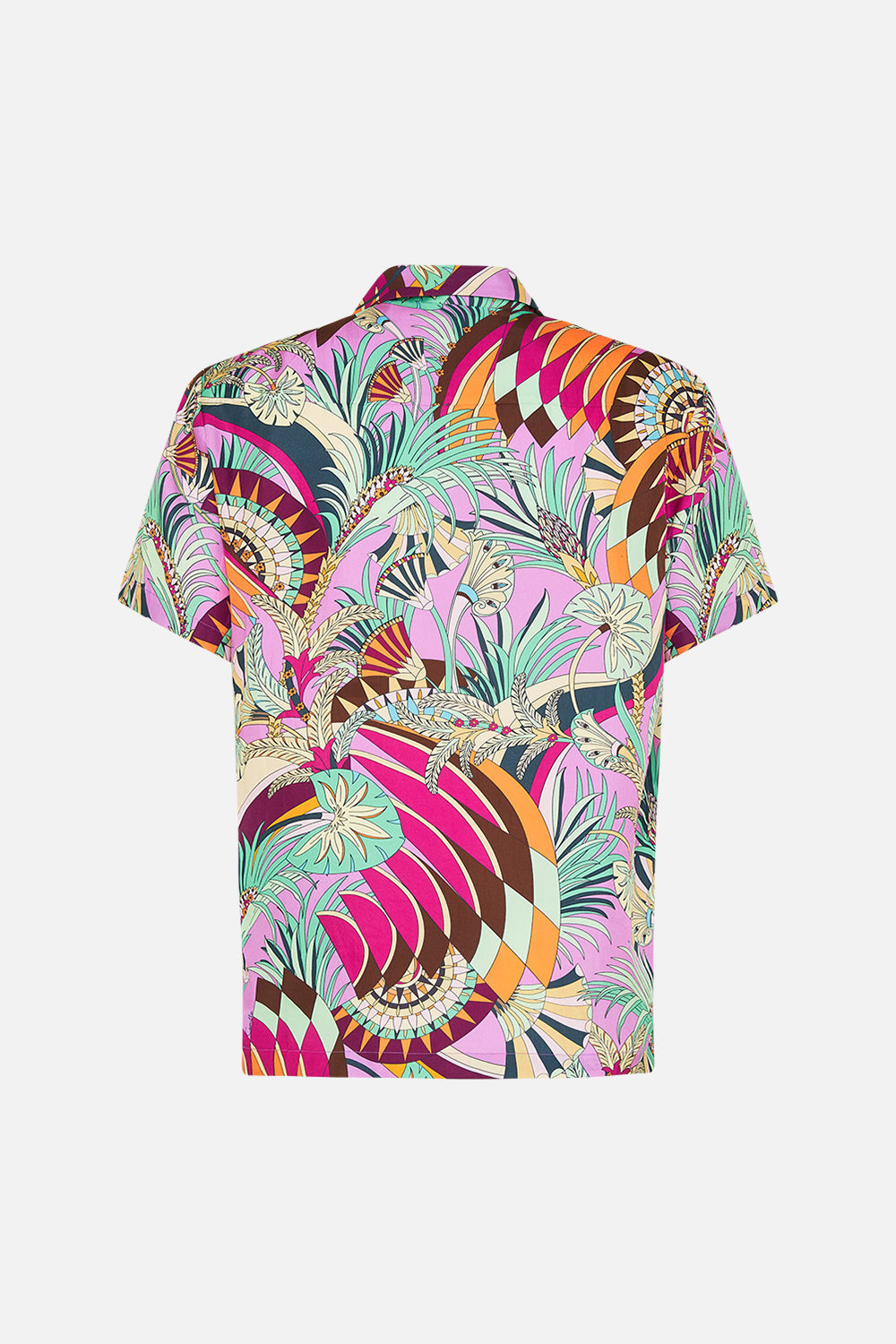 Hotel Franks By CAMILLA Short Sleeve Camp Collared Shirt in Giza Goddess print.