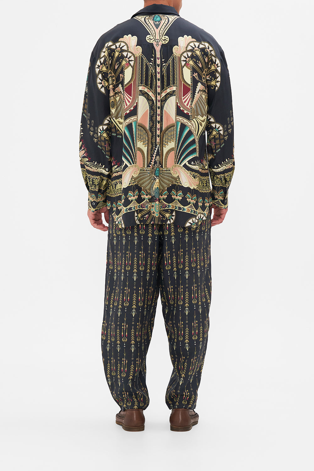 The CAMILLA MENS OVERSIZED SHIRT THEY CALLED HER NEFERTARI in our  print.