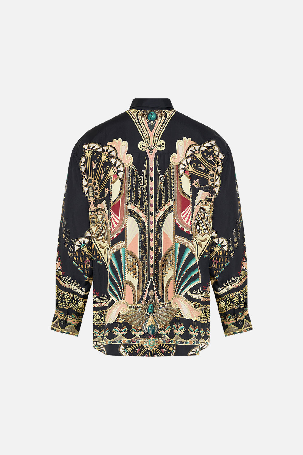 The CAMILLA MENS OVERSIZED SHIRT THEY CALLED HER NEFERTARI in our  print.