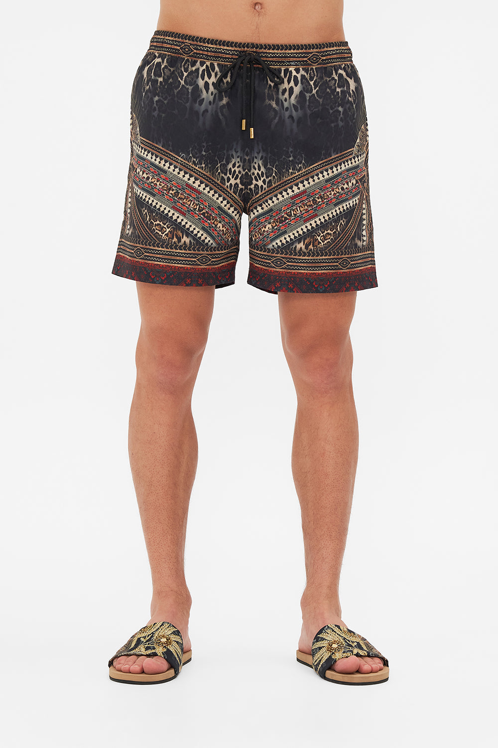Hotel Franks By CAMILLA Mid Length Boardshort in Pretty Fly for The Sinai Print. 