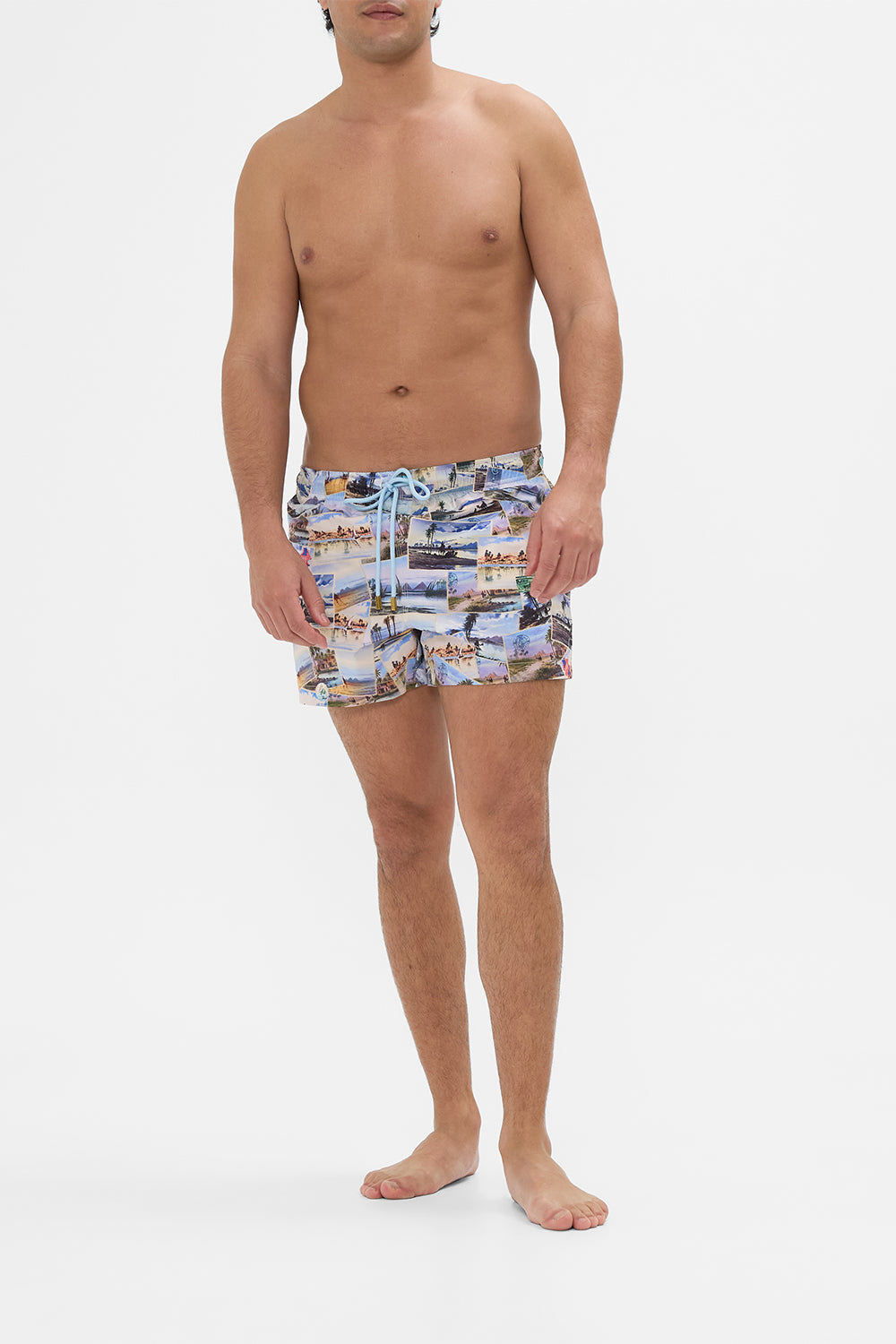 Hotel Franks By CAMILLA short swim short in Call Me in Cairo print. 