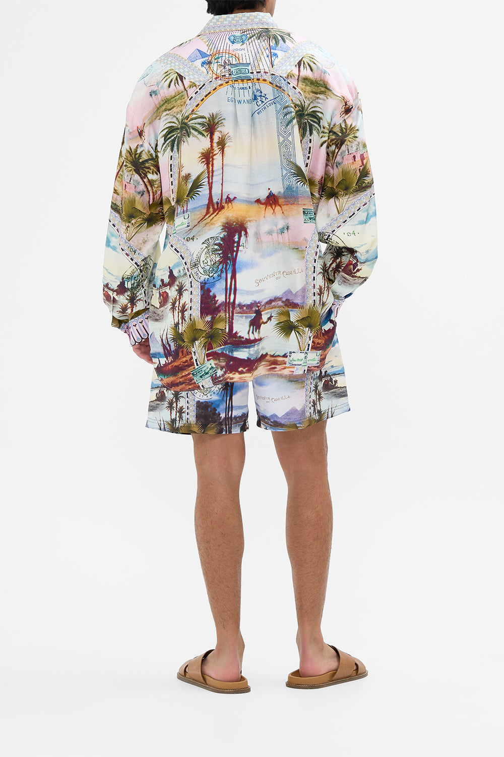 Hotel Franks By CAMILLA  oversized shirt in Call Me in Cairo print. 