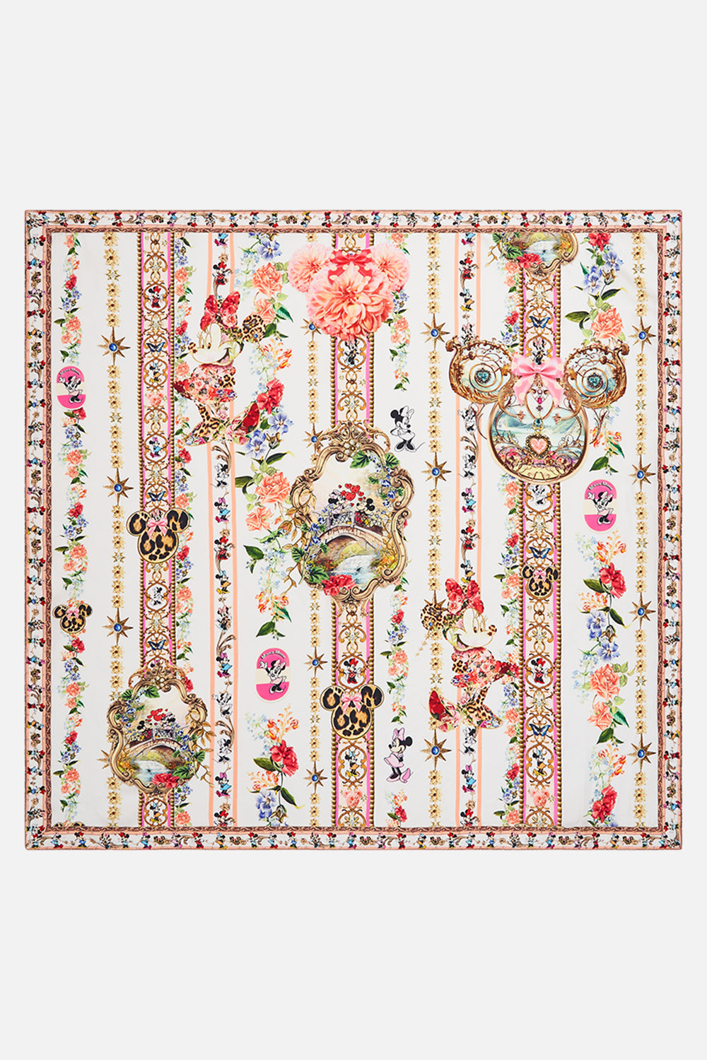 CAMILLA x Disney silk scarf in Minnie Magic Forever print