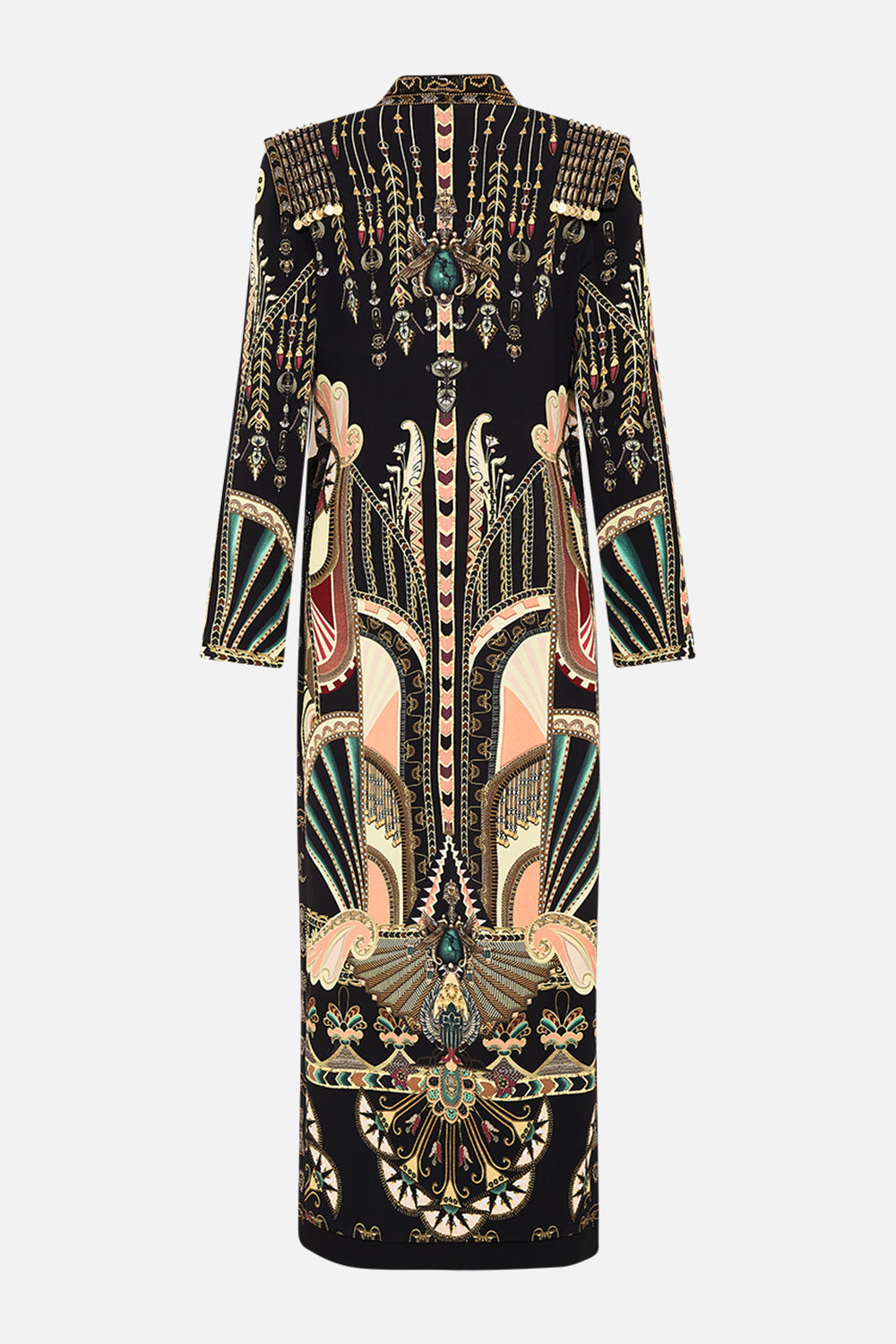 The They Call Her Nefertari Hand Embellished Cross Over Coat