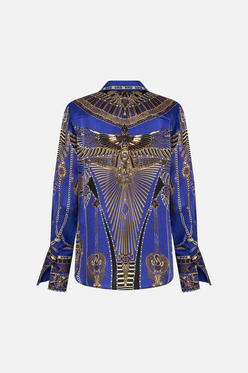 CAMILLA Pyjama Shirt in My Fair Pharaoh print. 