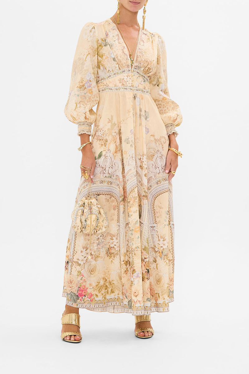 BUTTON DRESS WITH SHAPED WAISTBAND SECRET HISTORY