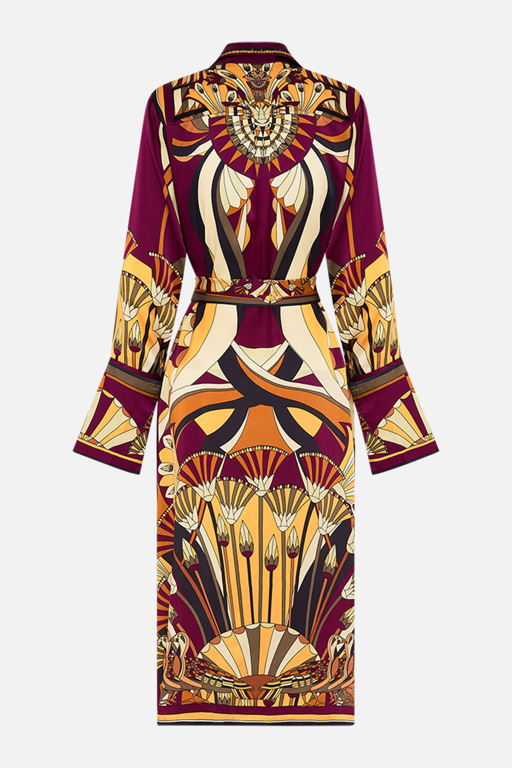 CAMILLA Split Cuff Soft Coat in Desert Delerium print. 