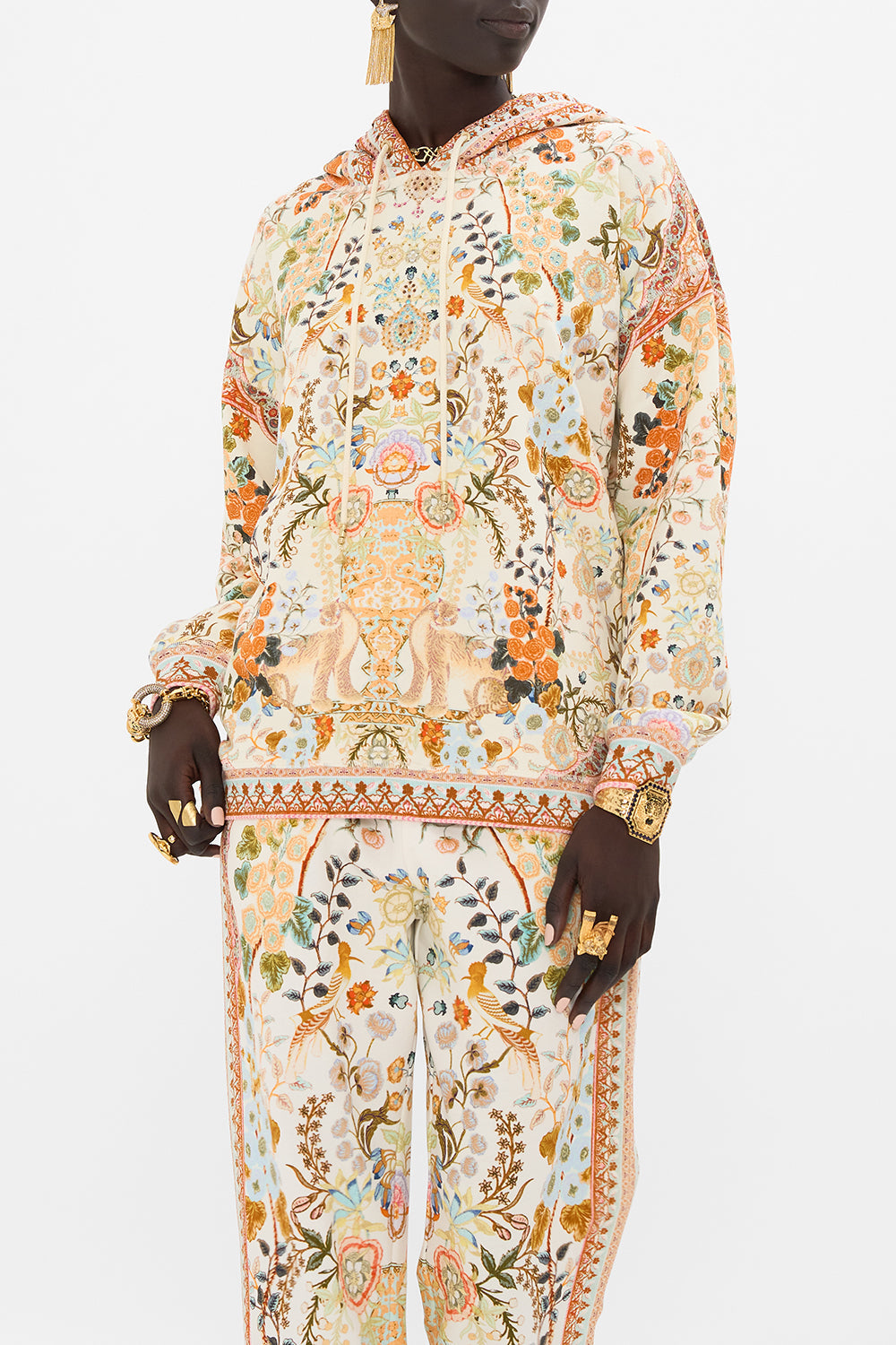 CAMILLA Hoody with Pockets in Honour of Heirlooms print