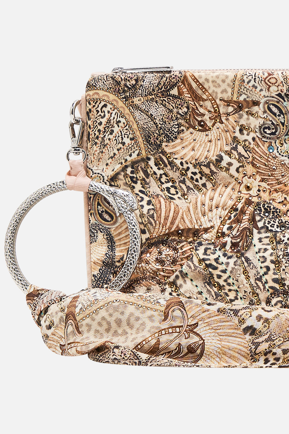 CAMILLA Ring Scarf Clutch in The Throne Room print