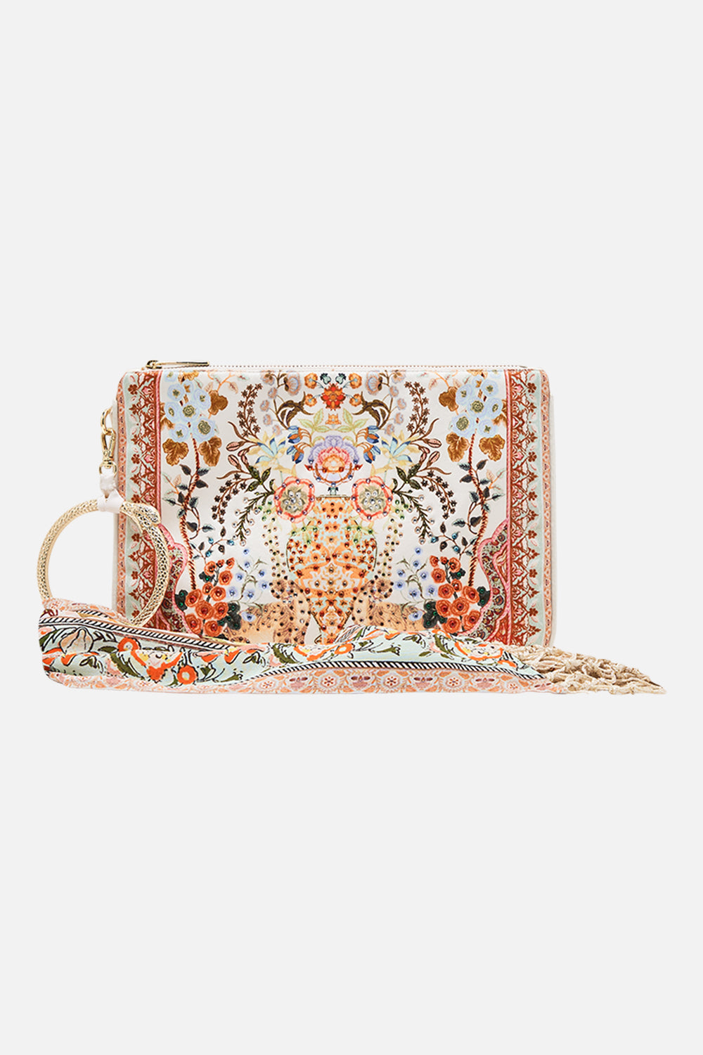 CAMILLA Ring Scarf Clutch in Honour of Heirlooms print