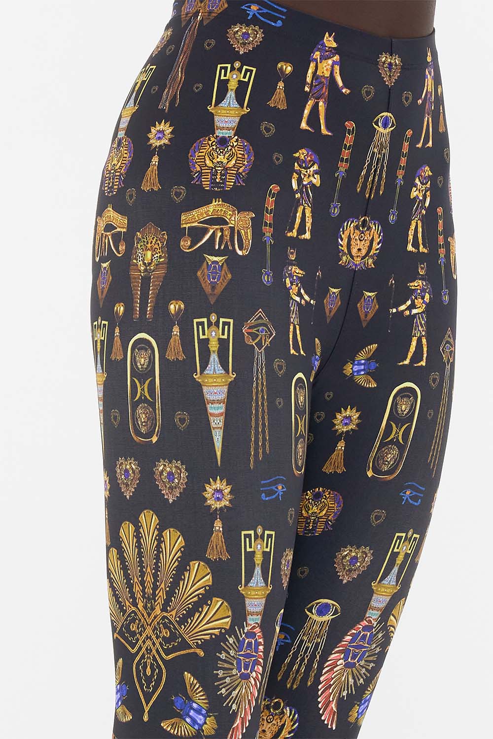 CAMILLA Lustre Printed Leggings in Cartouche Kingdom print. 