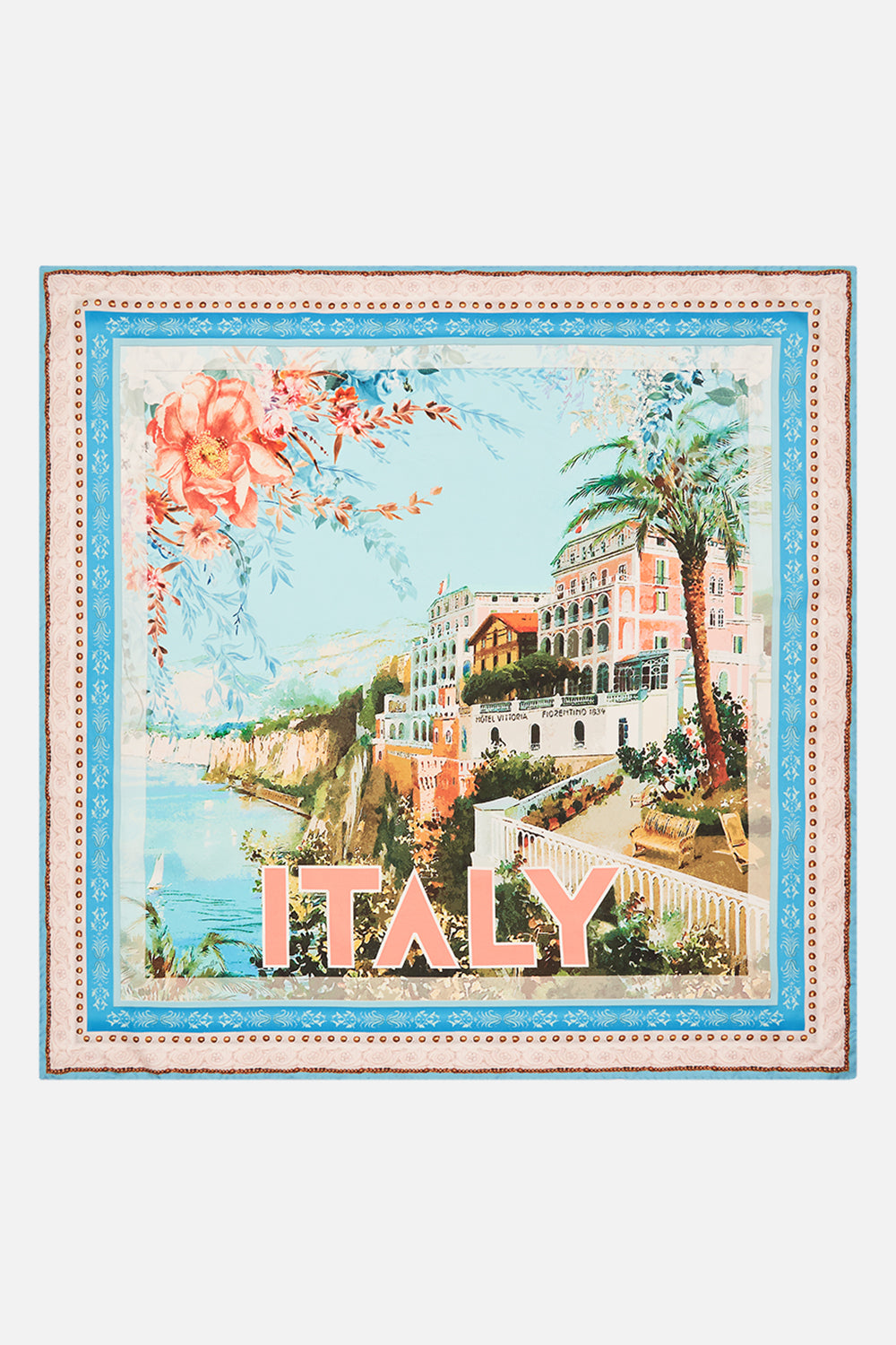 SILK SQUARE SCARF FROM SORRENTO WITH LOVE