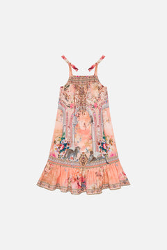 Milla By CAMILLA Floral Kids Drawstring Maxi Dress with Bows in The Jewellery Palace print.