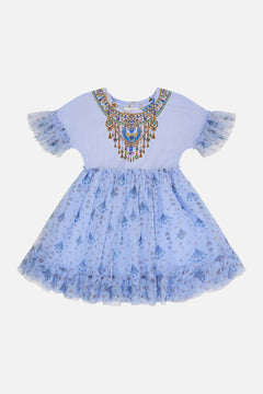 MILLA By CAMILLA Kids Tee Tutu Dress 4-10 in Under Scarab Skies print