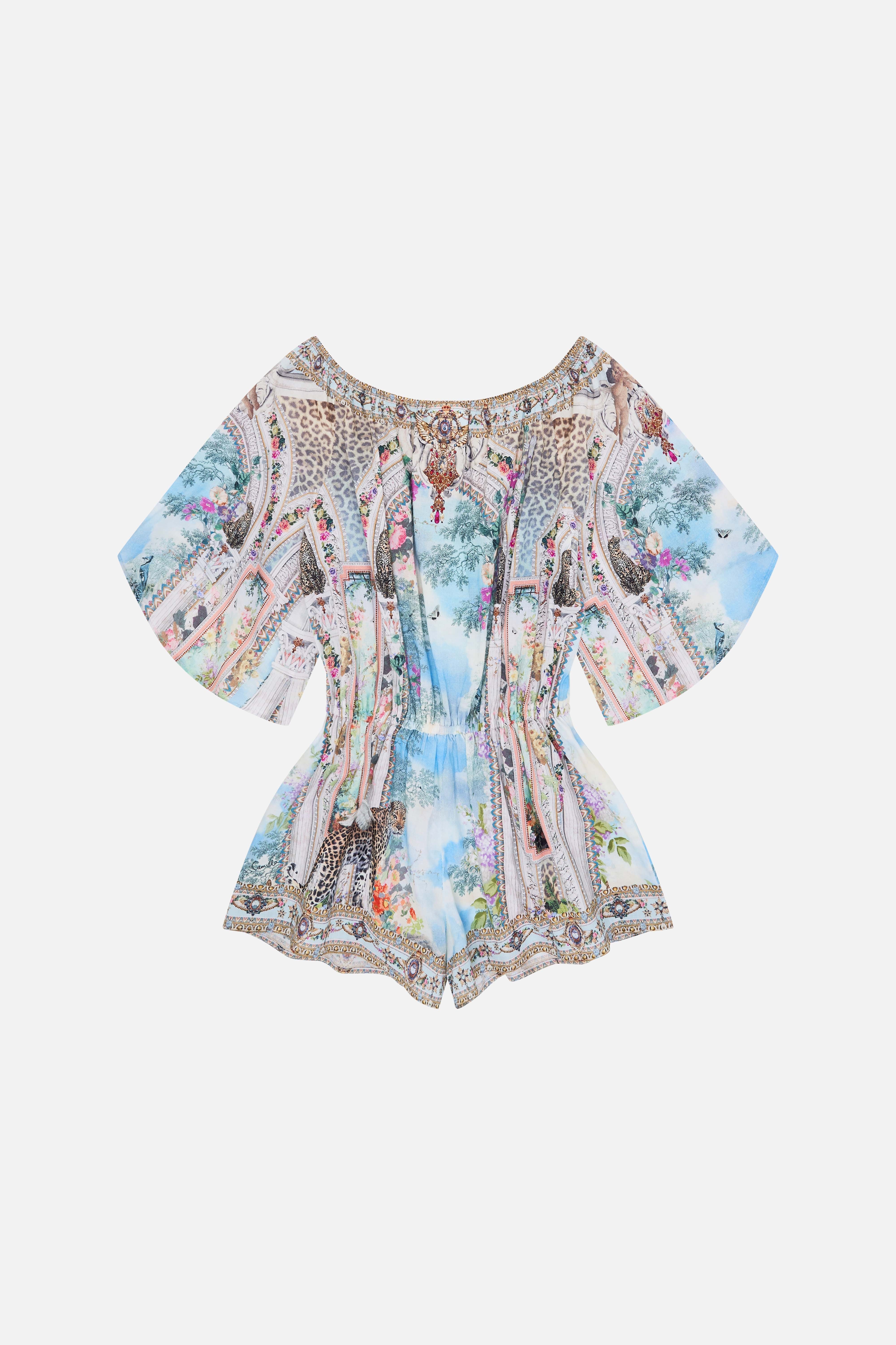Milla by CAMILLA Kids Flare Sleeve Playsuit 4-10 in We Always Have Alexandria Print.