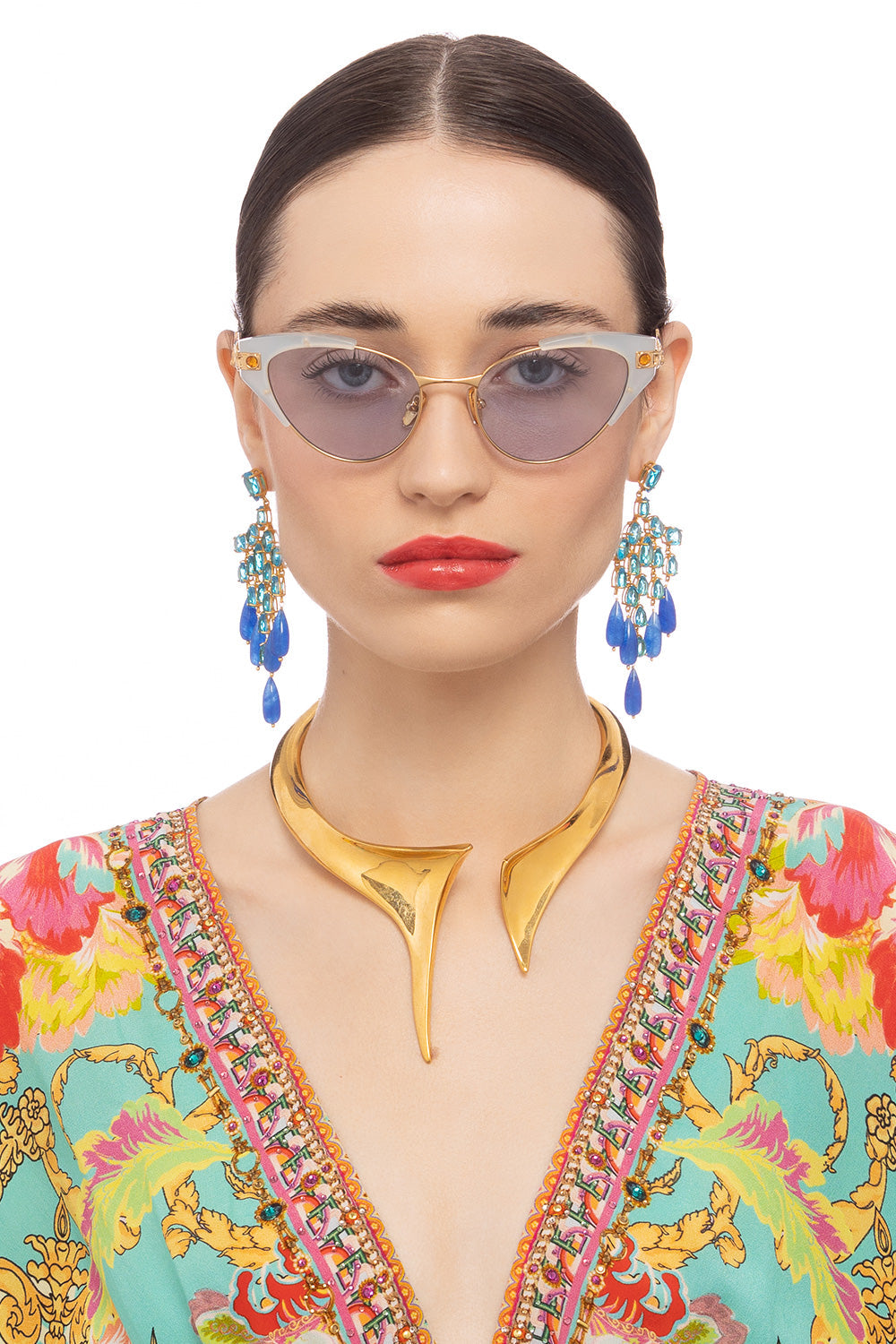 CAMILLA blue designer sunglasses 