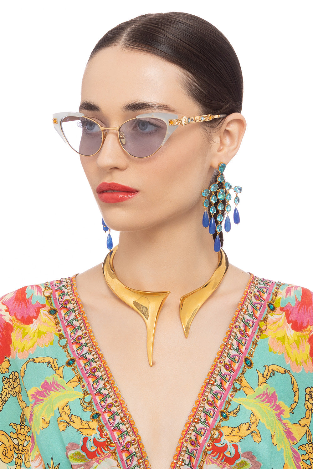 CAMILLA blue designer sunglasses 