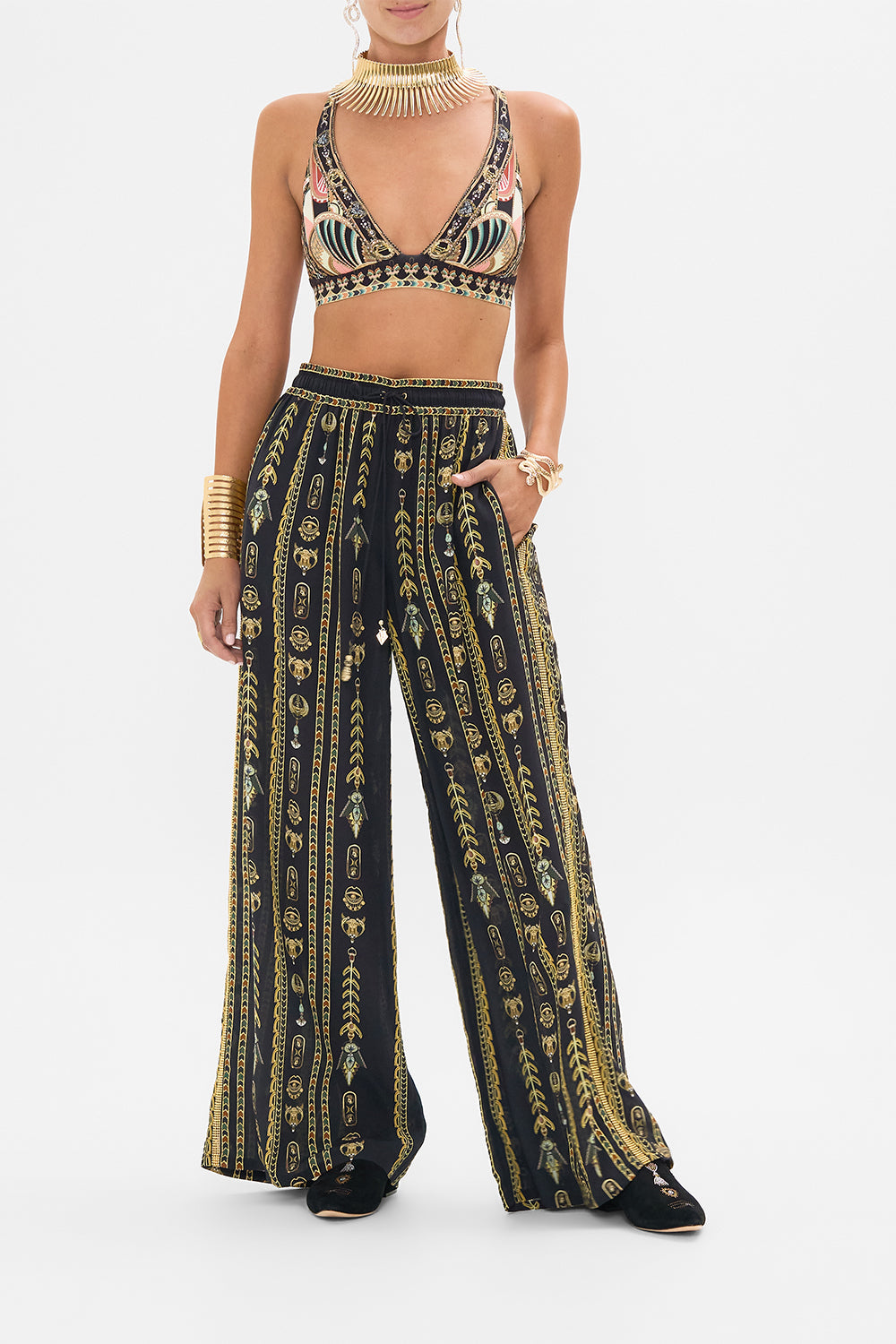 CAMILLA Soft CD Bra with Back Clip in They Called Her Nefertari print