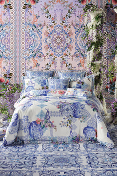 Product view of VILLA CAMILLA home quilt cover set in Paint Me Positano print