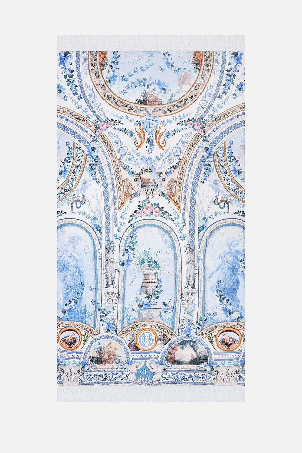 CAMILLA beach towle in Season of The Siren print