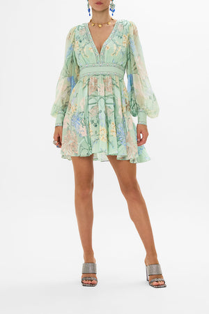 SHORT DRESS WITH BLOUSON SLEEVE DREAMING IN DUTCH – CAMILLA